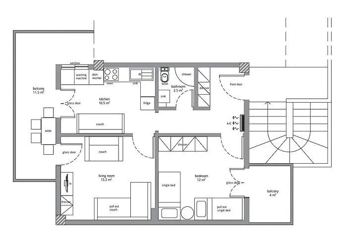 Marina's Lägenhet Nea Moudhania